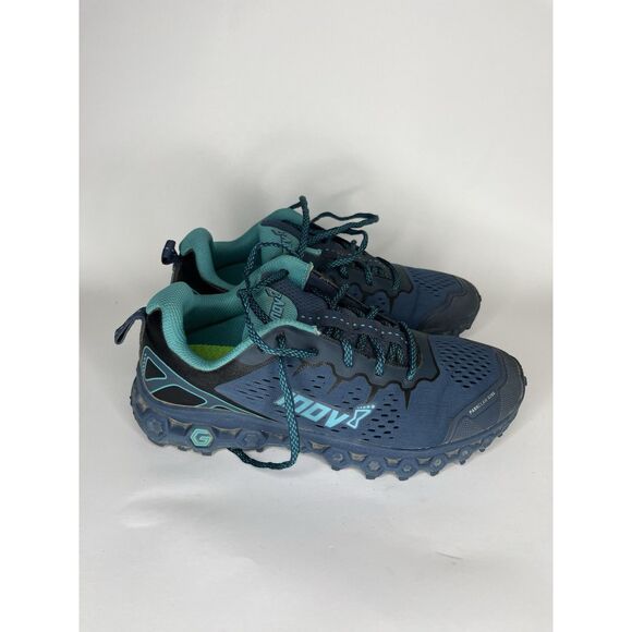 inov 8 Blue Synthetic Athletic Gym Running Lace Up Shoes Women Sz 9M US/40EU - Picture 5 of 12